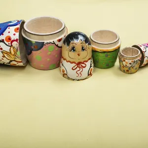 Russian Traditional Matrioshka on yellow background Russian Traditional Matrioshka on yellow background