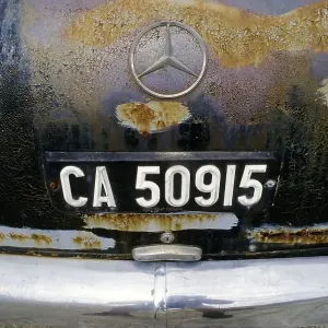 Rusty Mercedes 190, Cape Town Register Plate Print Rusty Mercedes 190, Cape Town Register Plate Print