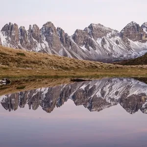 Salfeinersee, Reflection of the Kalkkoegel Salfeinersee, Reflection of the Kalkkoegel