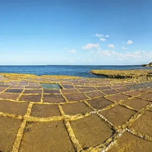 Salt Pans, Xwejni Bay, Xwejni, Gozo Island Salt Pans, Xwejni Bay, Xwejni, Gozo Island