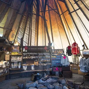 Sami tent, Balsfiord, Troms, Northern Norway