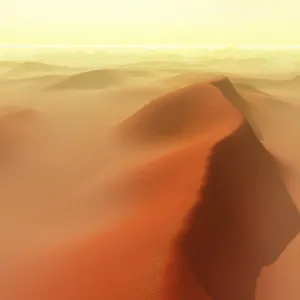 Sand dunes, sand storm, Huacachina Sand dunes, sand storm, Huacachina