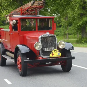 Scania Vabis Fire Truck Print, Ystad 1931