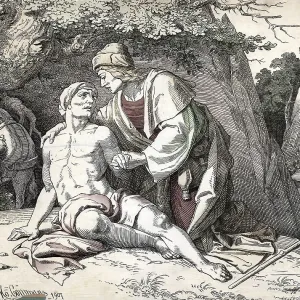 Scene from the biblical story