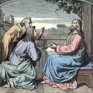 Scene from the biblical story, On the Day of Jesus Resurrection