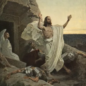 Scene from the biblical story, The Resurrection of Jesus Christ