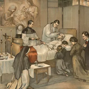 Scene from the biblical story, The term Last Oiling in Christian tradition refers to the sacrament