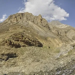 Scenic panorama in Dolpo region in Nepal