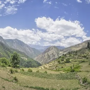 Scenic panorama in Dolpo region in Nepal