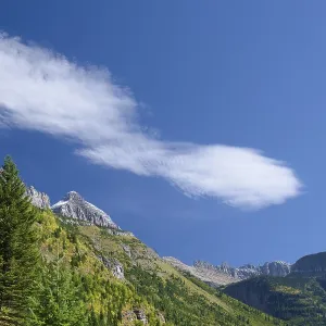 Scenic view of Glacier National Park