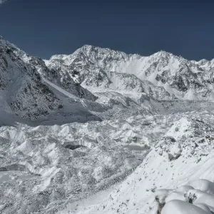 Scenic view of Himalayas near Kanchenjunga