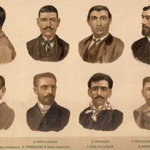 Schematic diagram, European ethnic types: Basque
