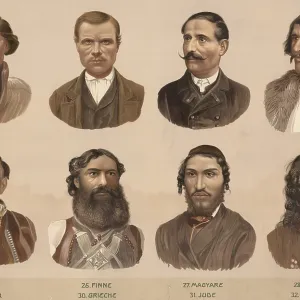 Schematic diagram, European ethnic types: Lappe