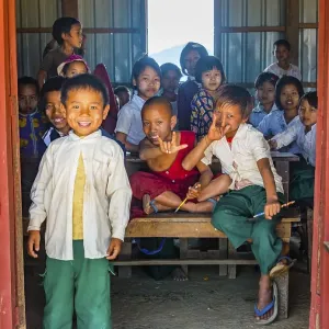 School children, classroom, Shan State School children, classroom, Shan State