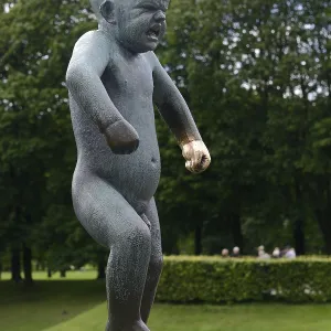 Screaming child, Vigelandpark in Frognerpark