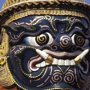 Sculpture of a mystic deity, detail