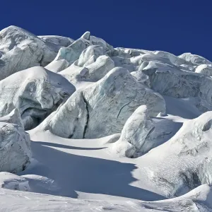 Seracs on the Feegletscher, Saas-Fee Print
