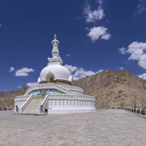 Shanti Stupa in Leh, Ladakh, Jammu and Kashmir