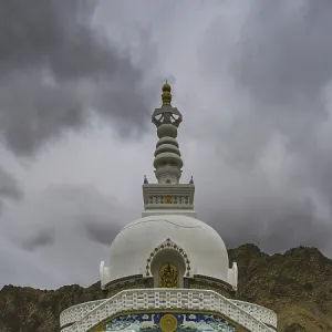 Shanti Stupa in Leh, Ladakh, Jammu and Kashmir Shanti Stupa in Leh, Ladakh, Jammu and Kashmir