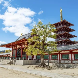 Shitennoji Temple with five-story pagoda Gojunoto
