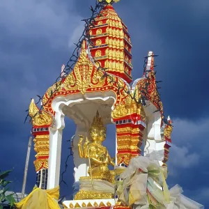 Shrine in Wat Tam Sua monastery Shrine in Wat Tam Sua monastery