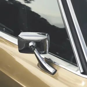 Sideview mirror of an old vintage car