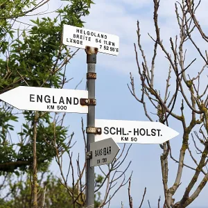 Signposts to England, Schleswig-Holstein Signposts to England, Schleswig-Holstein