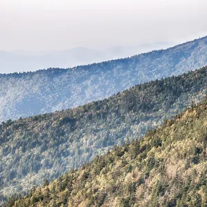The simple layers of the Smokies at sunset - Smoky Mountain Nat