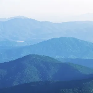 The simple layers of the Smokies at sunset - Smoky Mountain Nat