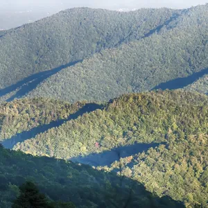 The simple layers of the Smokies at sunset - Smoky Mountain Nat