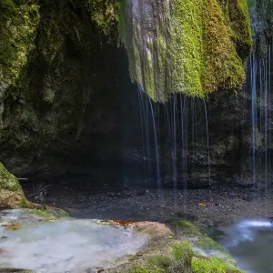 Sinterstein with mosses, Hinanger waterfalls