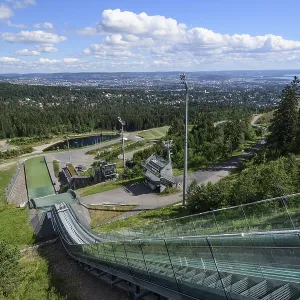 Former ski jump, Holmenkollen, Oslo, Norway