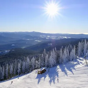 Ski slope, Big Arber, Bavarian Forest