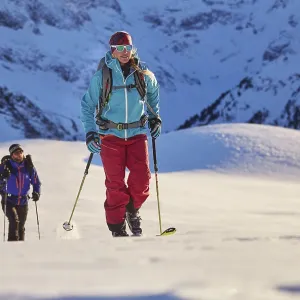 Two ski tourers during ascent, Kuhtai Two ski tourers during ascent, Kuhtai