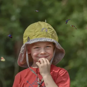 Small Boy Surrounded by Butterflies Print, Iguazu Falls, Argentina