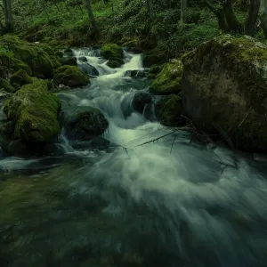 Small waterfalls on the Bigar river