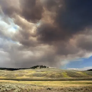 Smoke Clouds, Forest Fire, Yellowstone National Park