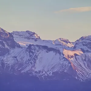 Snow-covered Central Switzerland Alps in evening light Snow-covered Central Switzerland Alps in evening light