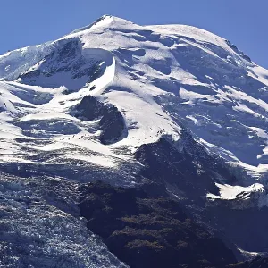 Snow-covered Dome du Gouter