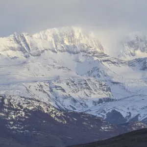 Snow-covered Mountains Print, Patagonia, Chile Snow-covered Mountains Print, Patagonia, Chile