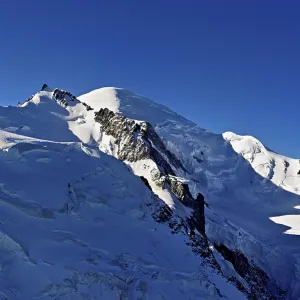 Snowy from left, Mont Maudit, Mont-Blanc