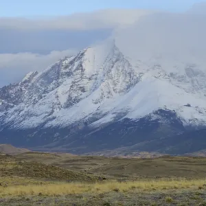 Snowy Mountain Peaks Print, Patagonia, Chile Snowy Mountain Peaks Print, Patagonia, Chile