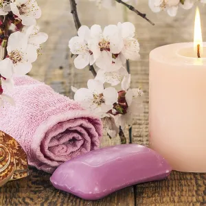 Soap with towel for bathroom procedures Soap with towel for bathroom procedures