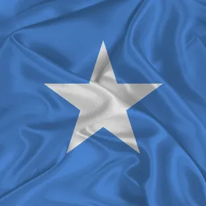Somali flag with fabric texture Somali flag with fabric texture