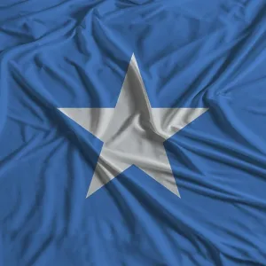 Somalia flag with fabric texture background Somalia flag with fabric texture background