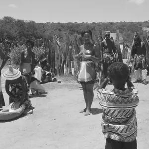 South Africa: Traditional Zulu Tribal People at the Kral of Kaya Lendaba