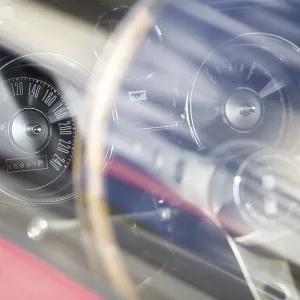 Speedometer and steering wheel Speedometer and steering wheel