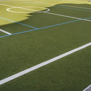 Sports ground with artificial turf