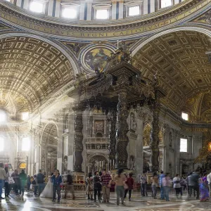 St. Peter's Basilica with incidence of light
