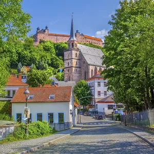 St Peter's Church in the Old Town with Plassenburg Castle